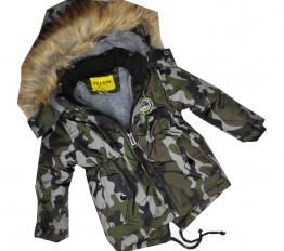 Parka zimowa Moro jasne futro