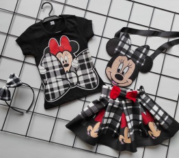 Komplet Minnie Mouse 4 części czerń