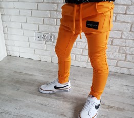 Spodnie Despacito basic pomarańcz
