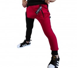 Spodnie street boy malina