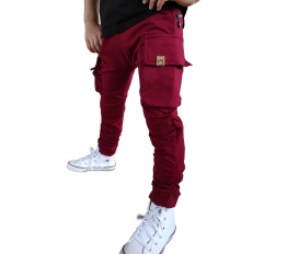 Bojówki baggy bordo Mimi