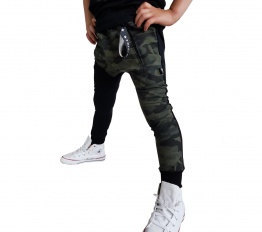 Spodnie street boy moro ocieplane