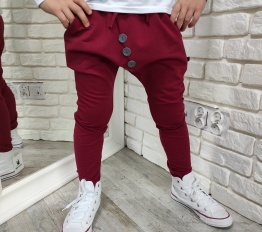 Spodnie Style Kids bordo