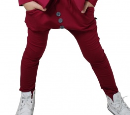 Spodnie Style Kids bordo