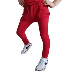 Spodnie Style Kids Basic czerwień 