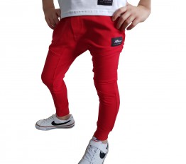 Spodnie baggy czerwień mikoo