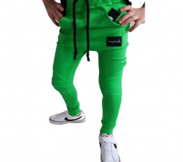 Spodnie Despacito basic kontrastowa zieleń