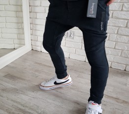 Spodnie Despacito dekatyzowane baggy czerń