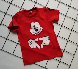 T-Shirt Mickey ;) czerwień