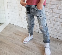 MashMnie spodnie  boyfriend unisex grey