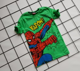 T-Shirt Spiderman zieleń