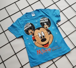 T-Shirt Mickey gwiazda błękitny