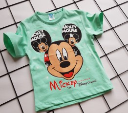 T-Shirt Mickey gwiazda mięta