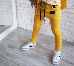 Spodnie Despacito basic żółty