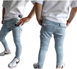 Spodnie dekatyzowane jogger slim jeans mikoo