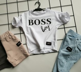 T-shirt over boss boy biel mikoo