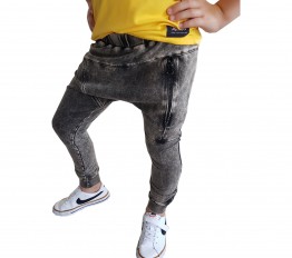Spodnie street dekatyzowane black Style Kids
