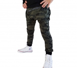 Spodnie z kangurką moro Style Kids