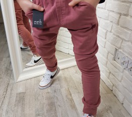 MashMnie SPODNIE WOLF VINTAGE WASH koral