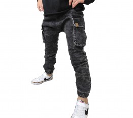 Bojówki baggy ice dye black Mimi