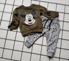 Komplet Mickey khaki