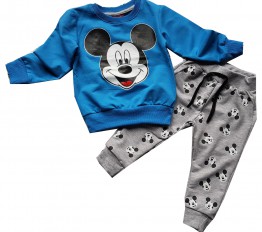 Komplet Mickey niebieski