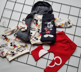 Komplet z bezrękawnikiem Mickey duo granat