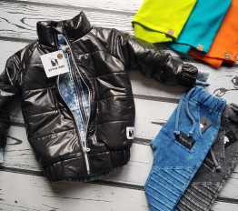 Kurtka przejściowa bomberka Style Kids czarna