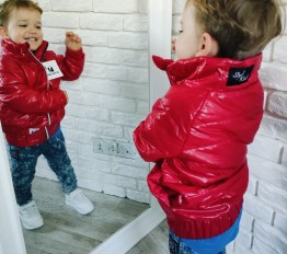 Kurtka przejściowa bomberka Style Kids czerwona