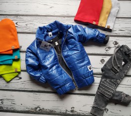 Kurtka przejściowa bomberka Style Kids niebieska