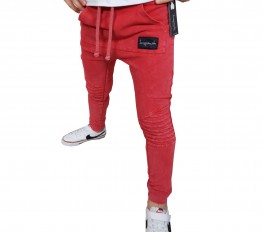 Spodnie Despacito dekatyzowane vintage red 