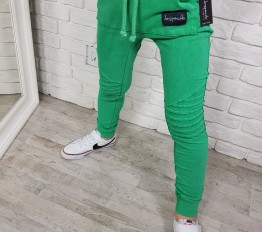 Spodnie Despacito dekatyzowane vintage green