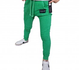 Spodnie Despacito dekatyzowane vintage green