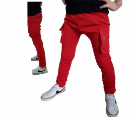 Bojówki baggy 2 czerwień Mimi