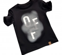 T-Shirt OFF czerń + szarość MIMI 