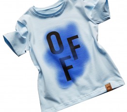 T-Shirt OFF błękit MIMI 
