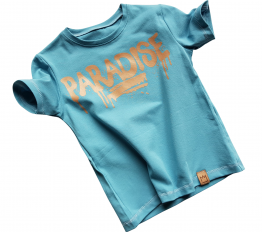 T-Shirt Paradise błękit MIMI 