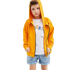 All For Kids BLUZA ROZPINANA pomarańczowa
