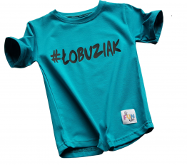 T-shirt FUN KIDS ŁOBUZIAK Turkus