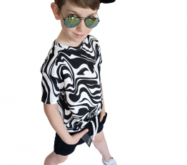 MashMnie T-SHIRT PRINT CZARNY