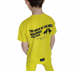 MashMnie T-SHIRT WOLVES NEONOWO ŻÓŁTY