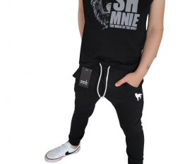 MashMnie SPODNIE WOLF CZARNE