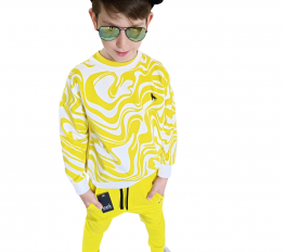 MashMnie BLUZA PRINT NEONOWO ŻÓŁTA