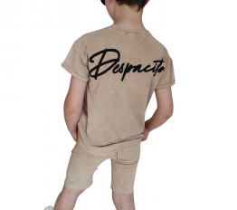 T-shirt Despacito dekatyzowany beige