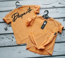 T-shirt Despacito dekatyzowany orange