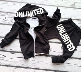Bluza unlimited czarna Style Kids