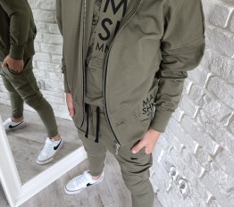 MashMnie BLUZA ROZPINANA KHAKI