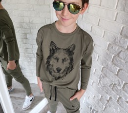 MashMnie LONGSLEEVE WOLF KHAKI