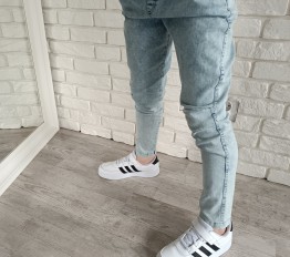 Spodnie jeans rurki NUNU light blue