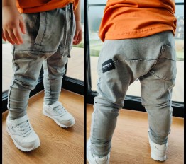 Spodnie Despacito dekatyzowane back pocket szare